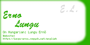erno lungu business card